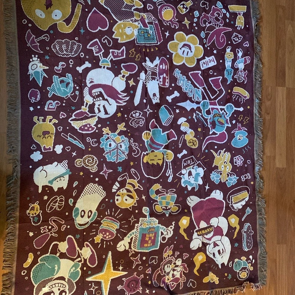 Undertale fangamer area rug multi color(new)